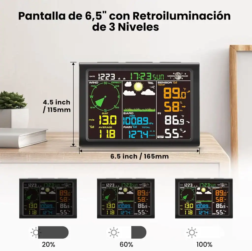 Consola del centro meteorológico Sainlogic FT0835