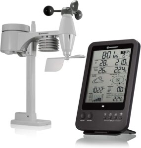 Sensor y consola de la Bresser Wetter Center 5 in 1